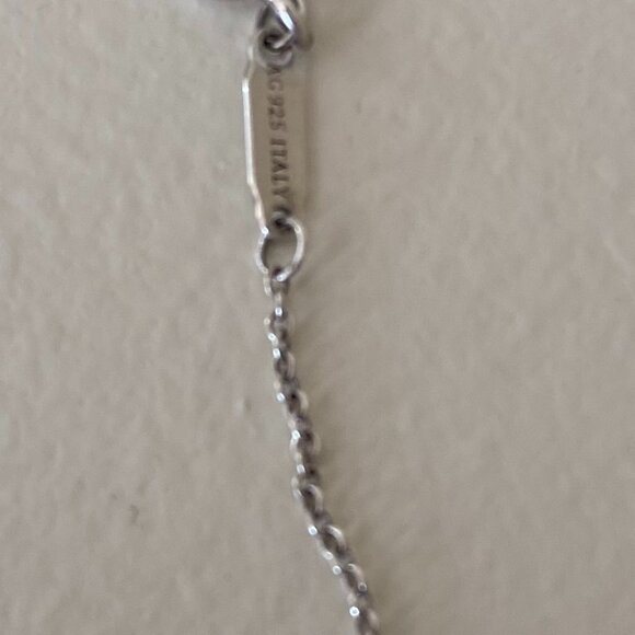 Tiffany & Co. Sterling Silver Large T Smile Necklace - Picture 2 of 5